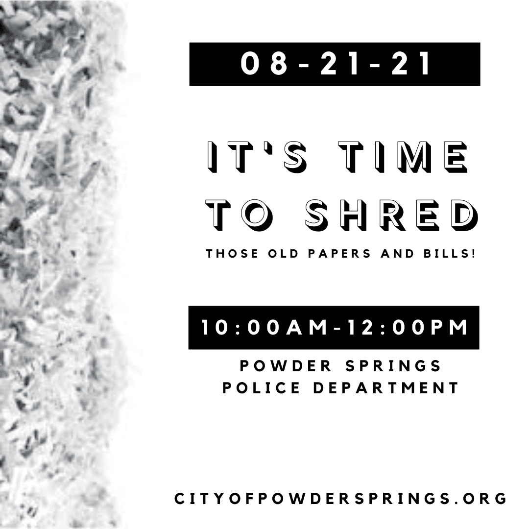 Shredding Event Flyer