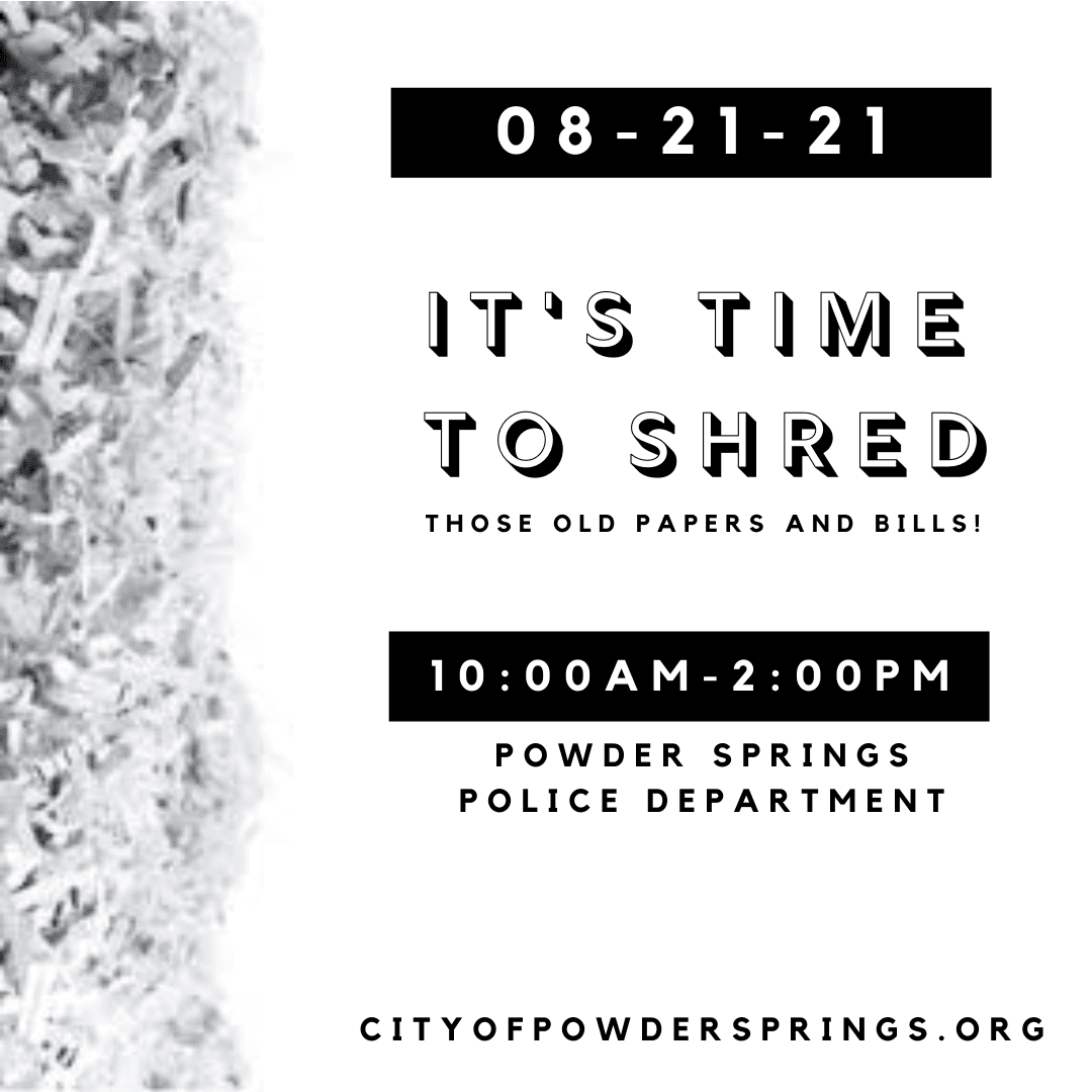 Shredding Event Flyer